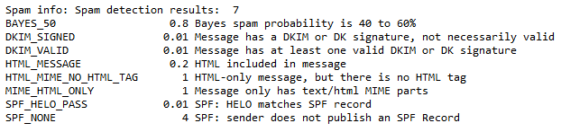 Email bounced by the antispam relay